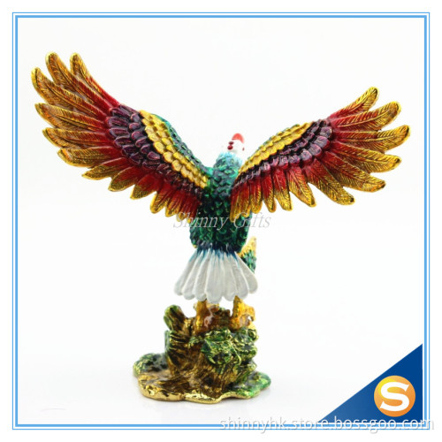 Animal Eagle Trinket box Jewelry Box Home Pewter Metal Craft